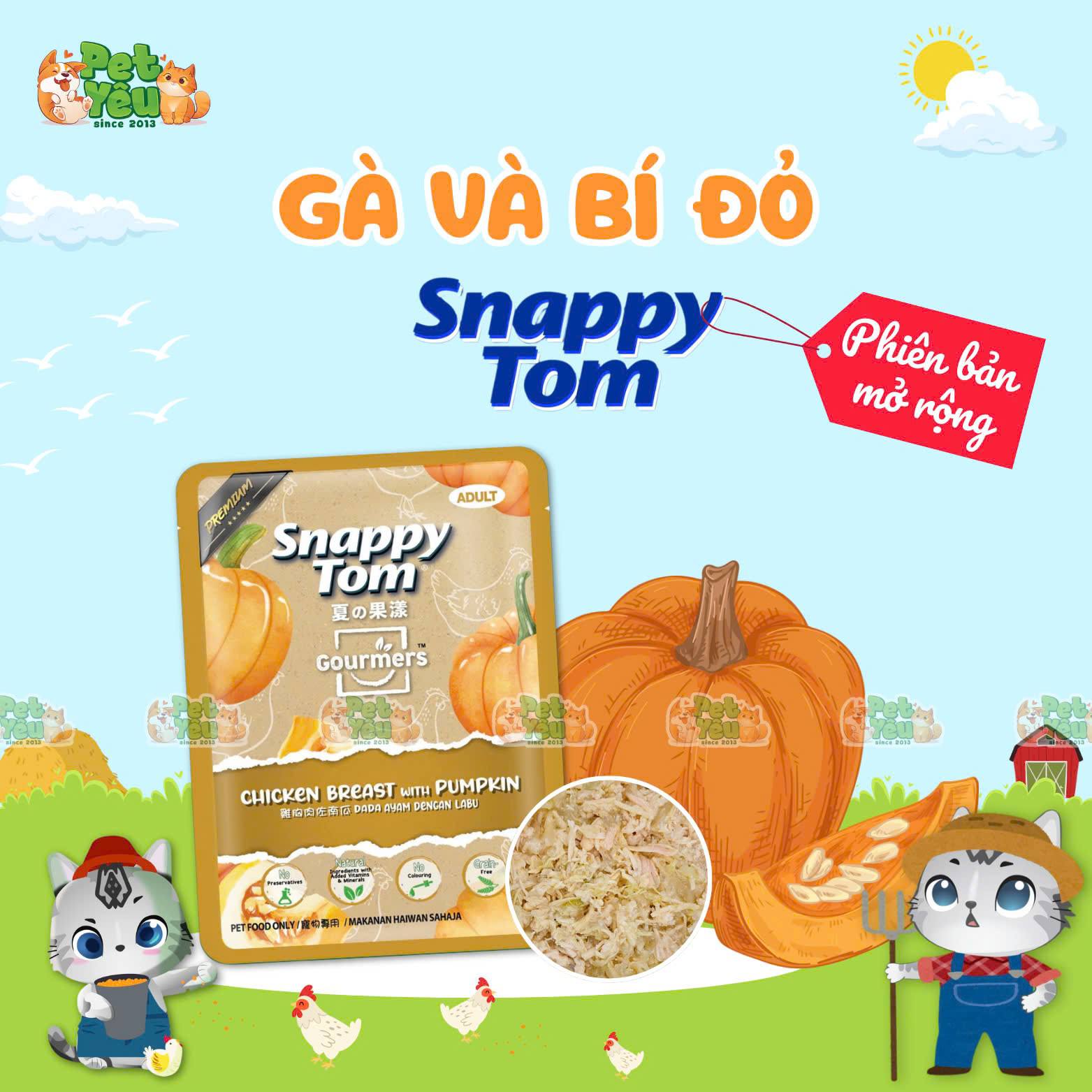 Pate Snappy Tom Trái Cây dành cho mèo - 70G