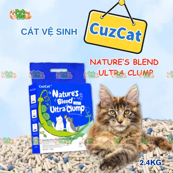 Cát đậu nành Cuzcat Nature's Blend Ultra Clump 3in1 - 6L