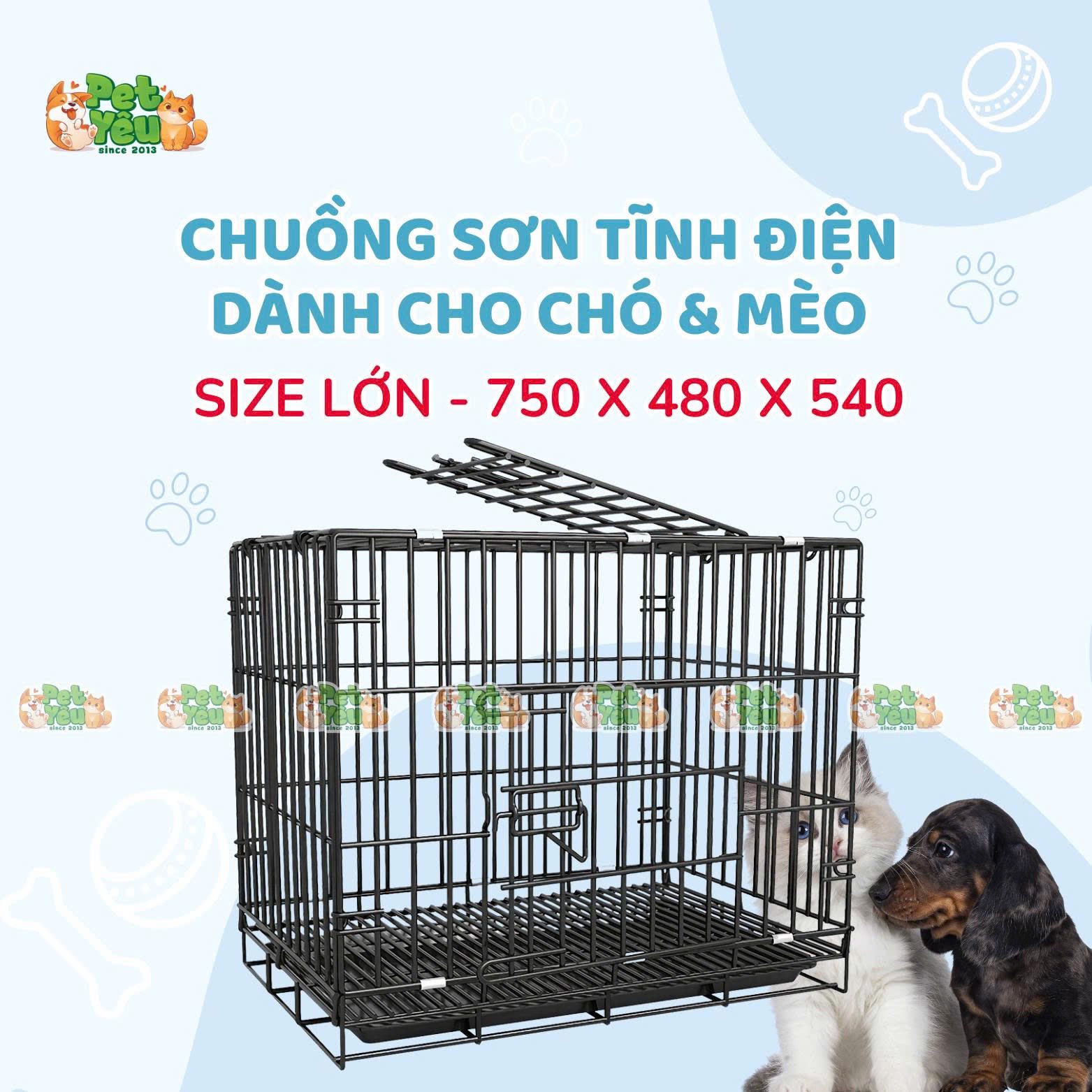 Chuồng Tĩnh Điện dành cho chó & mèo đủ size