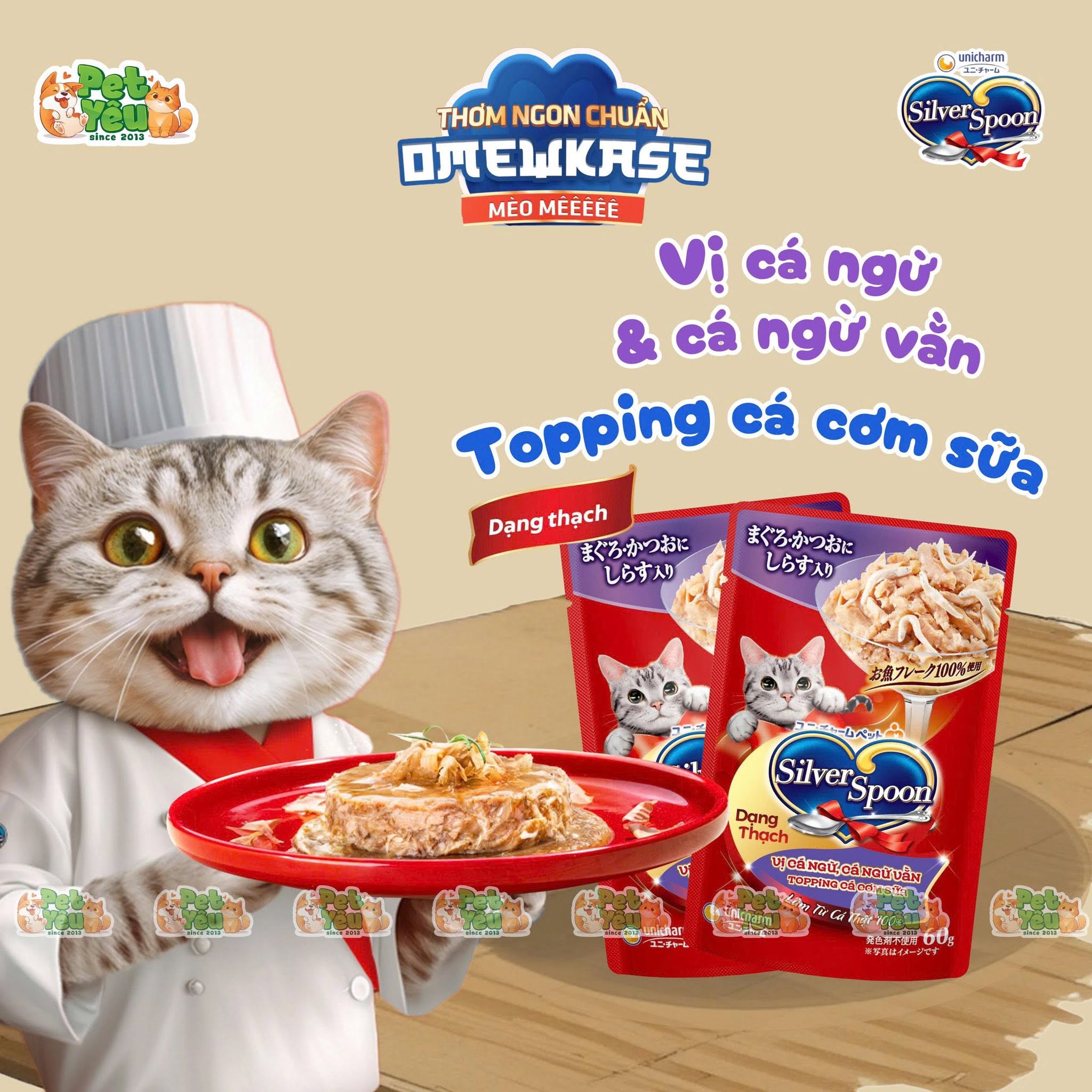 Pate Mèo Silver Spoon Xuất Xứ Nhật Bản 60G