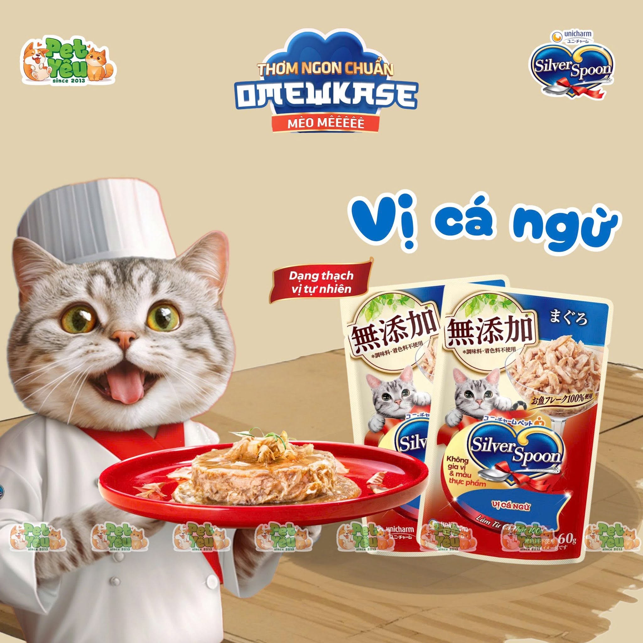 Pate Mèo Silver Spoon Xuất Xứ Nhật Bản 60G
