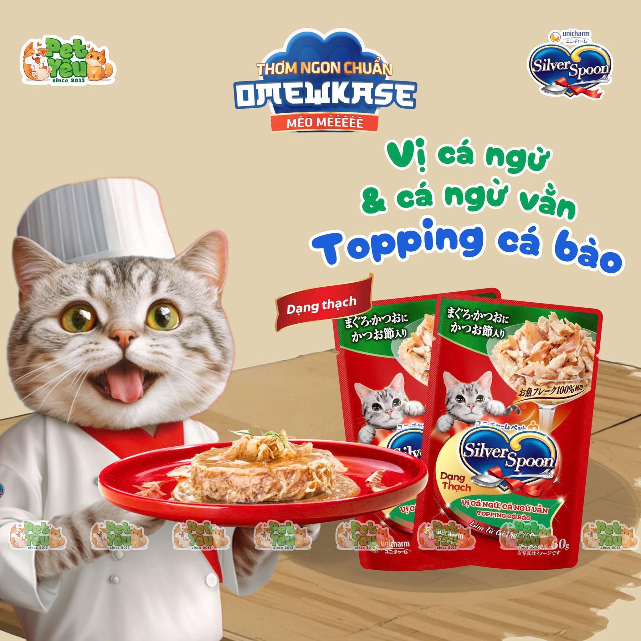 Pate Mèo Silver Spoon Xuất Xứ Nhật Bản 60G