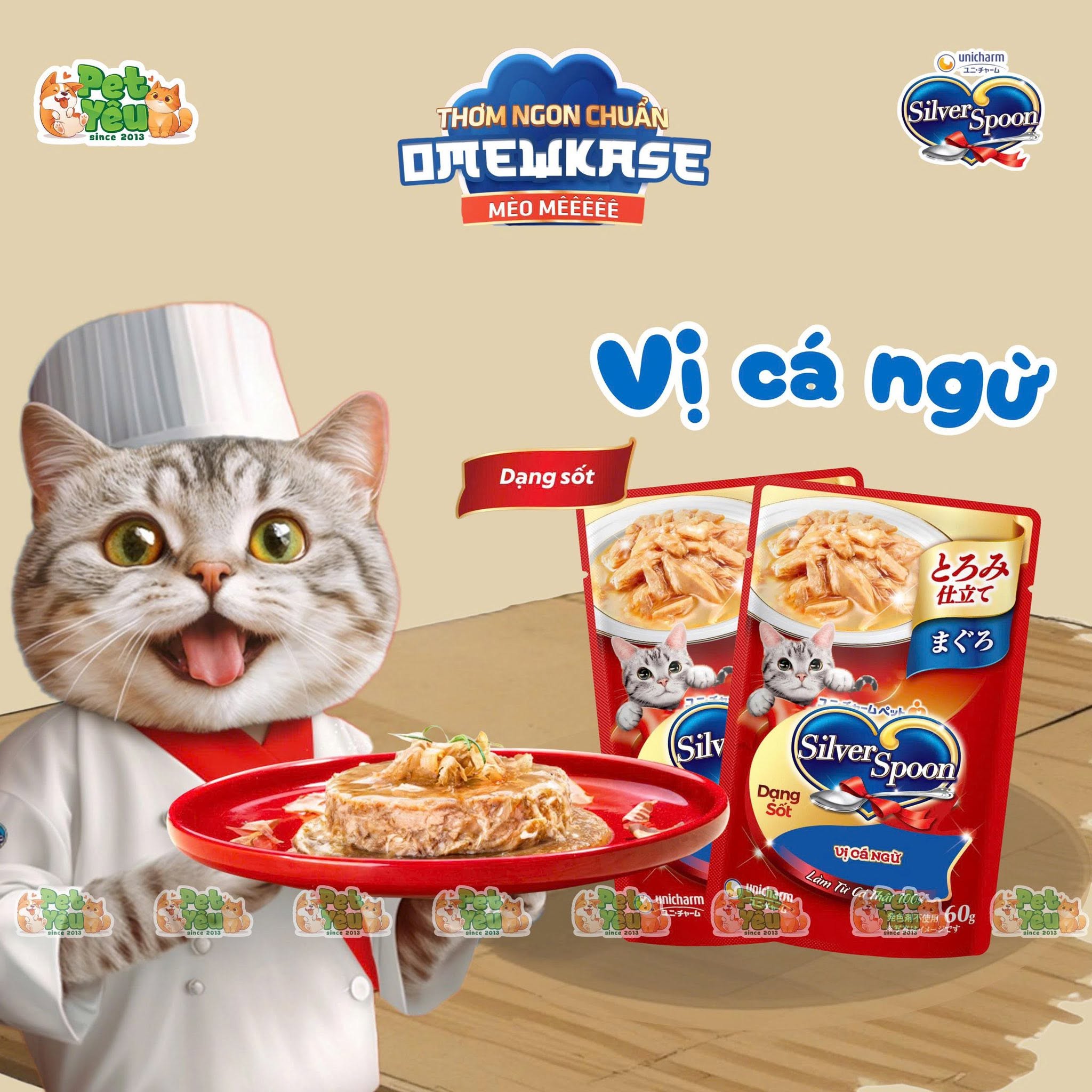 Pate Mèo Silver Spoon Xuất Xứ Nhật Bản 60G