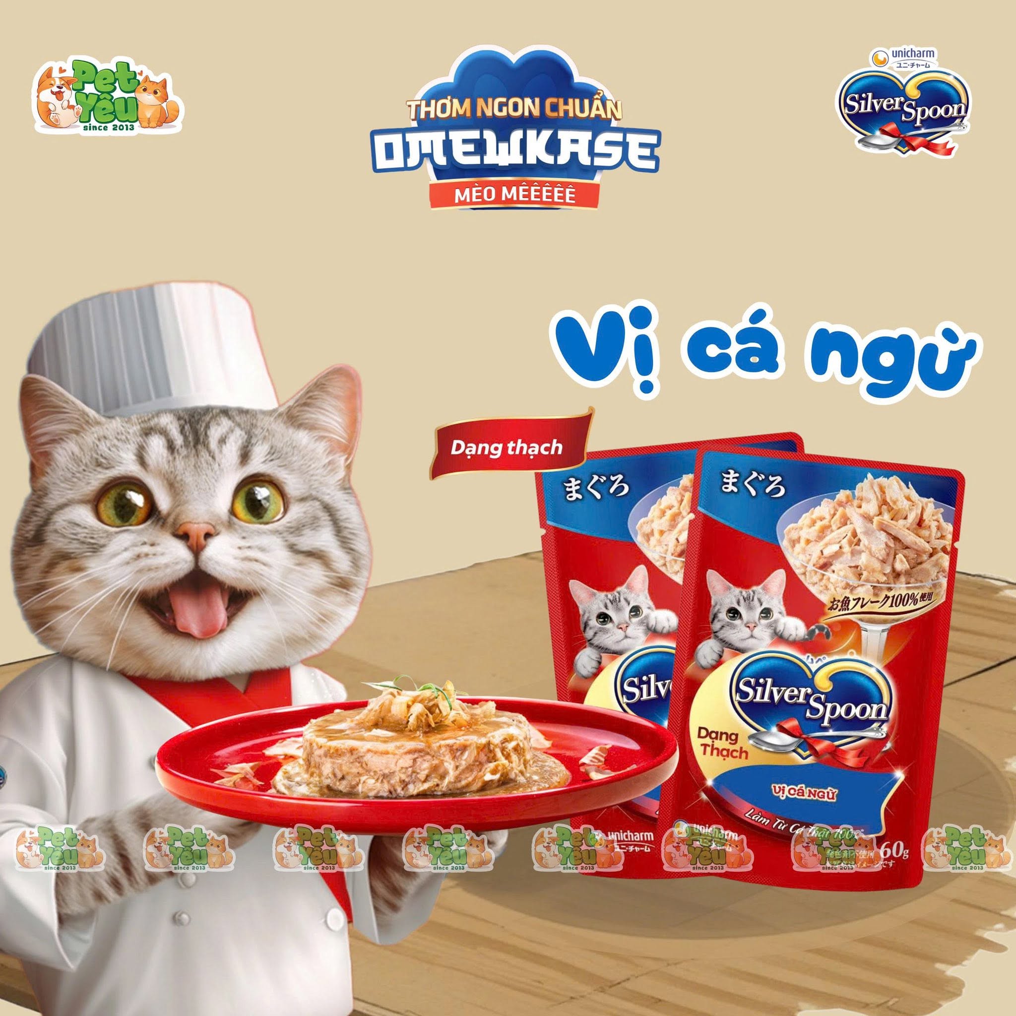 Pate Mèo Silver Spoon Xuất Xứ Nhật Bản 60G