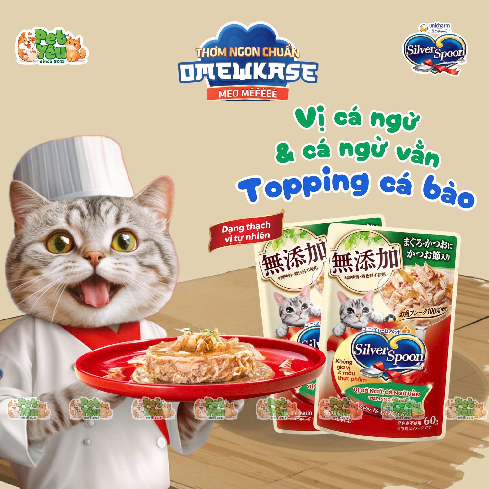 Pate Mèo Silver Spoon Xuất Xứ Nhật Bản 60G