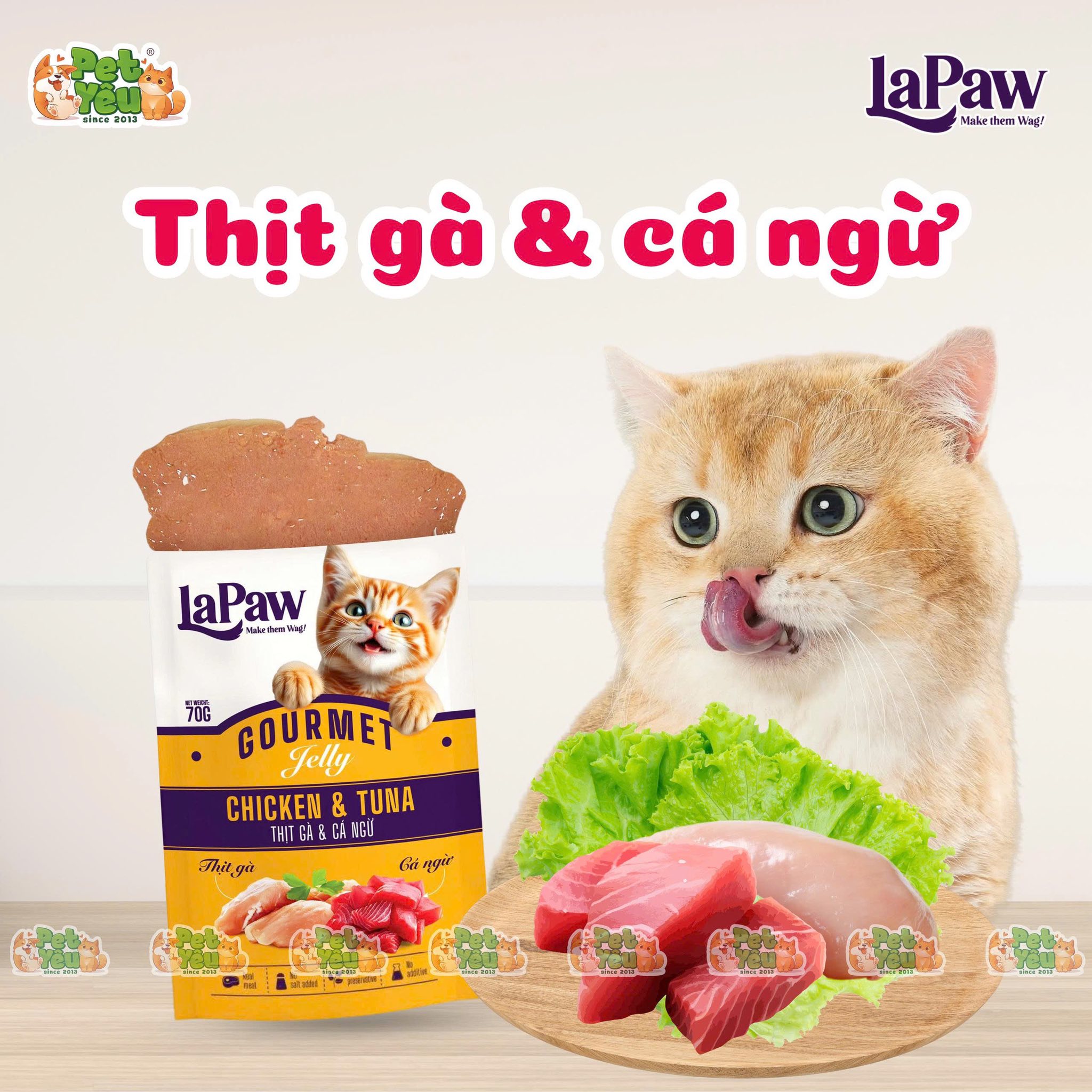 Pate cho mèo LaPaw 70G
