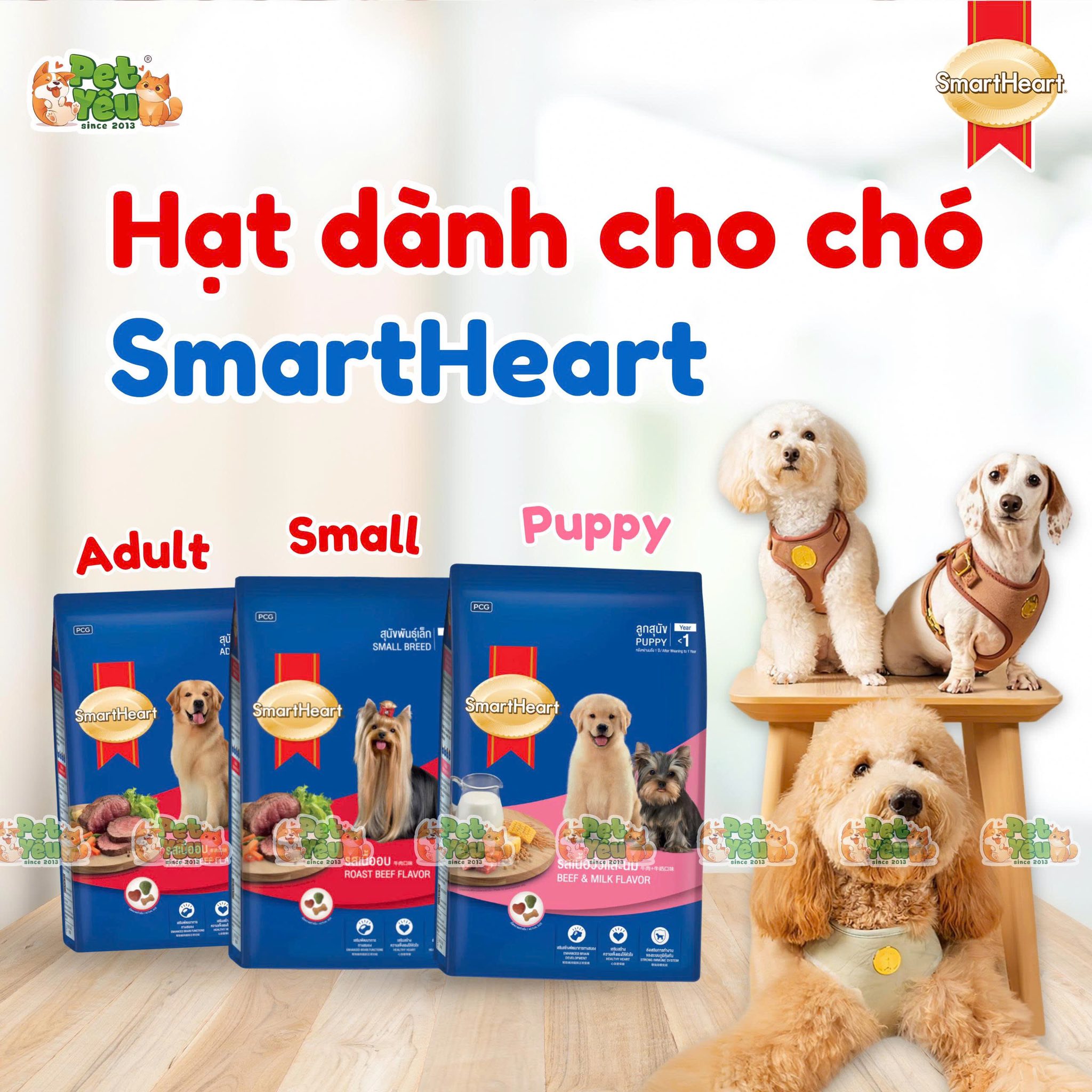 Hạt SMARTHEART dành cho chó- Túi 400Gr