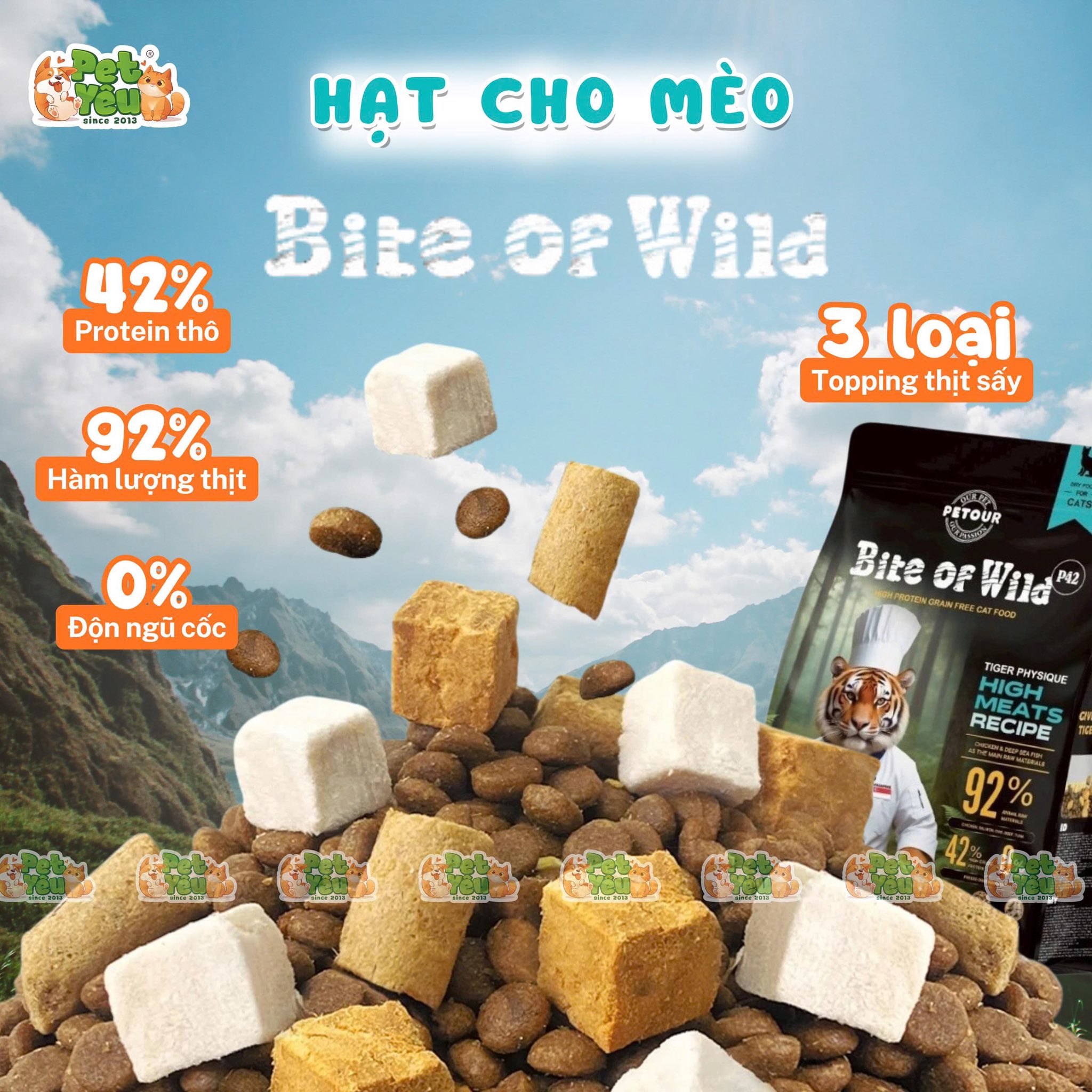 Hạt cho mèo Bite Of Wild P42