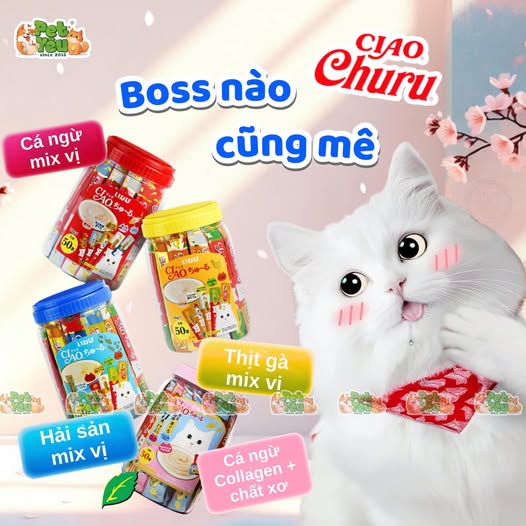 Súp Thưởng Ciao Churu cho mèo-Hộp lớn