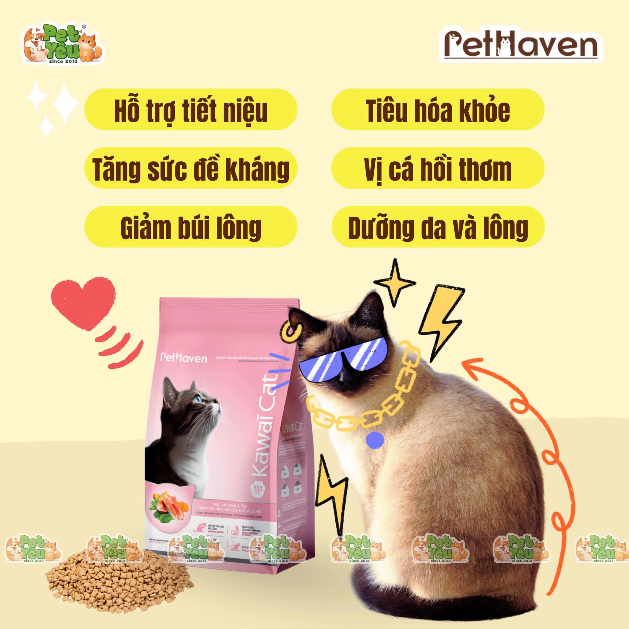 Hạt dành cho mèo mọi lứa tuổi Kawai Cat