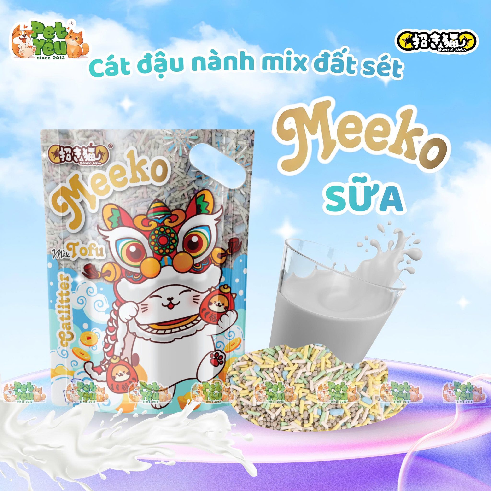 Cát đậu nành MEEKO MIX 