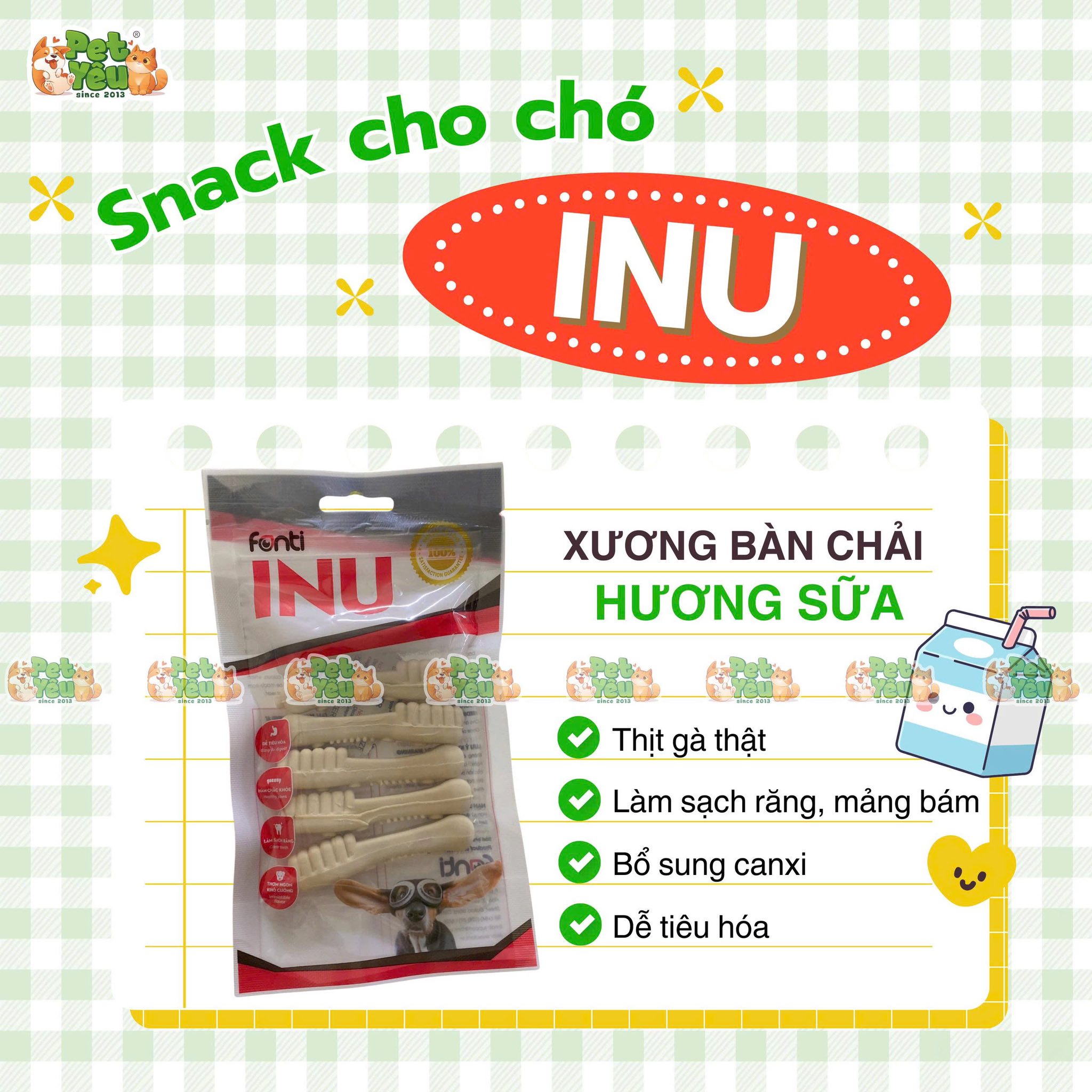 Xương Gặm Sạch Răng INU
