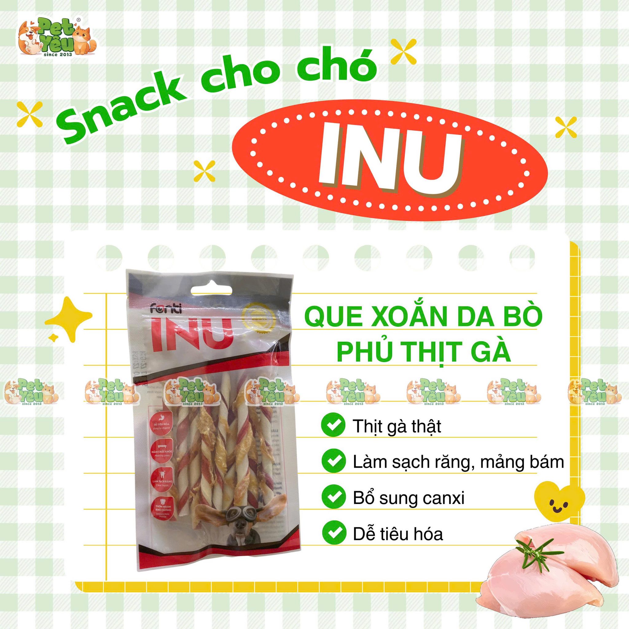 Xương Gặm Sạch Răng INU