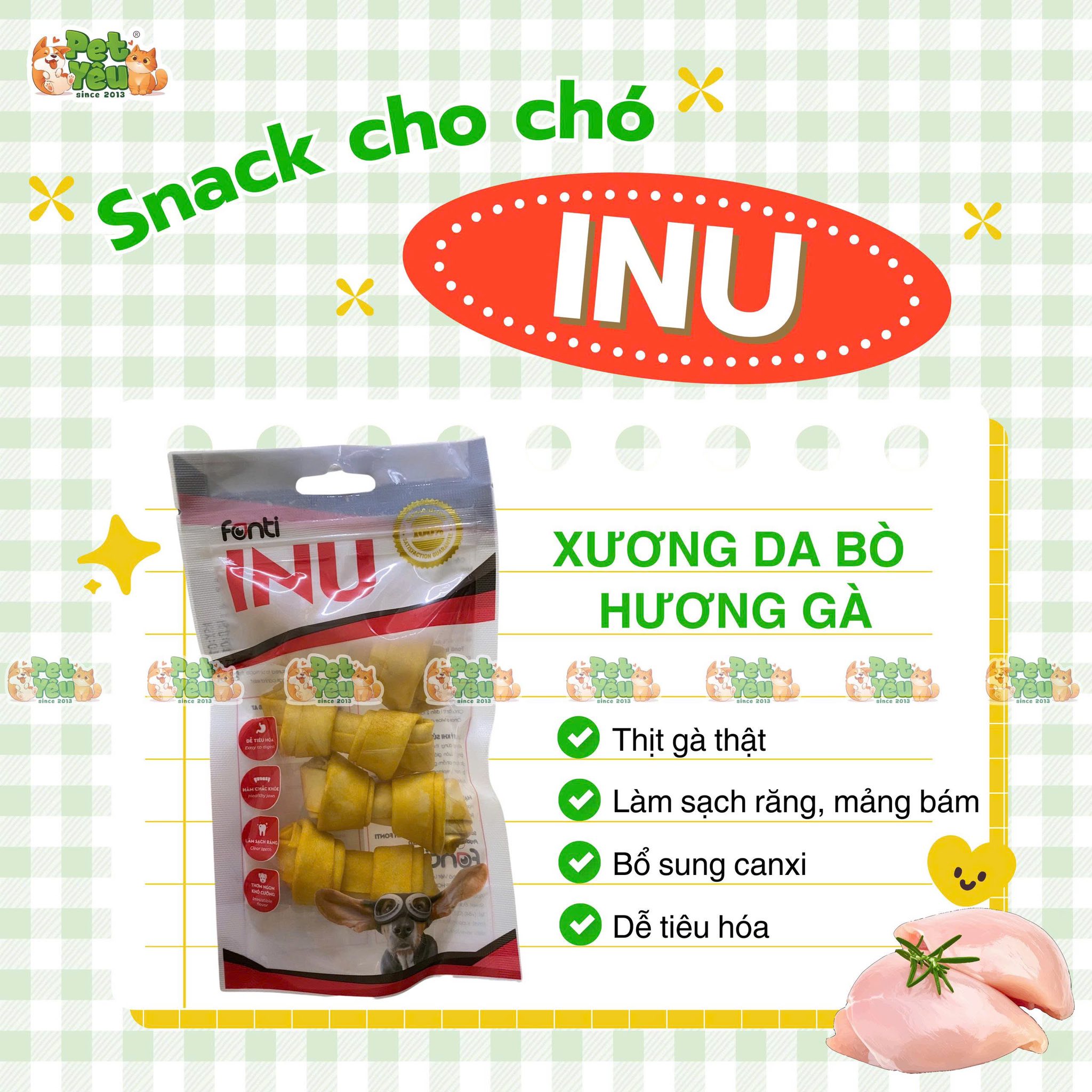 Xương Gặm Sạch Răng INU