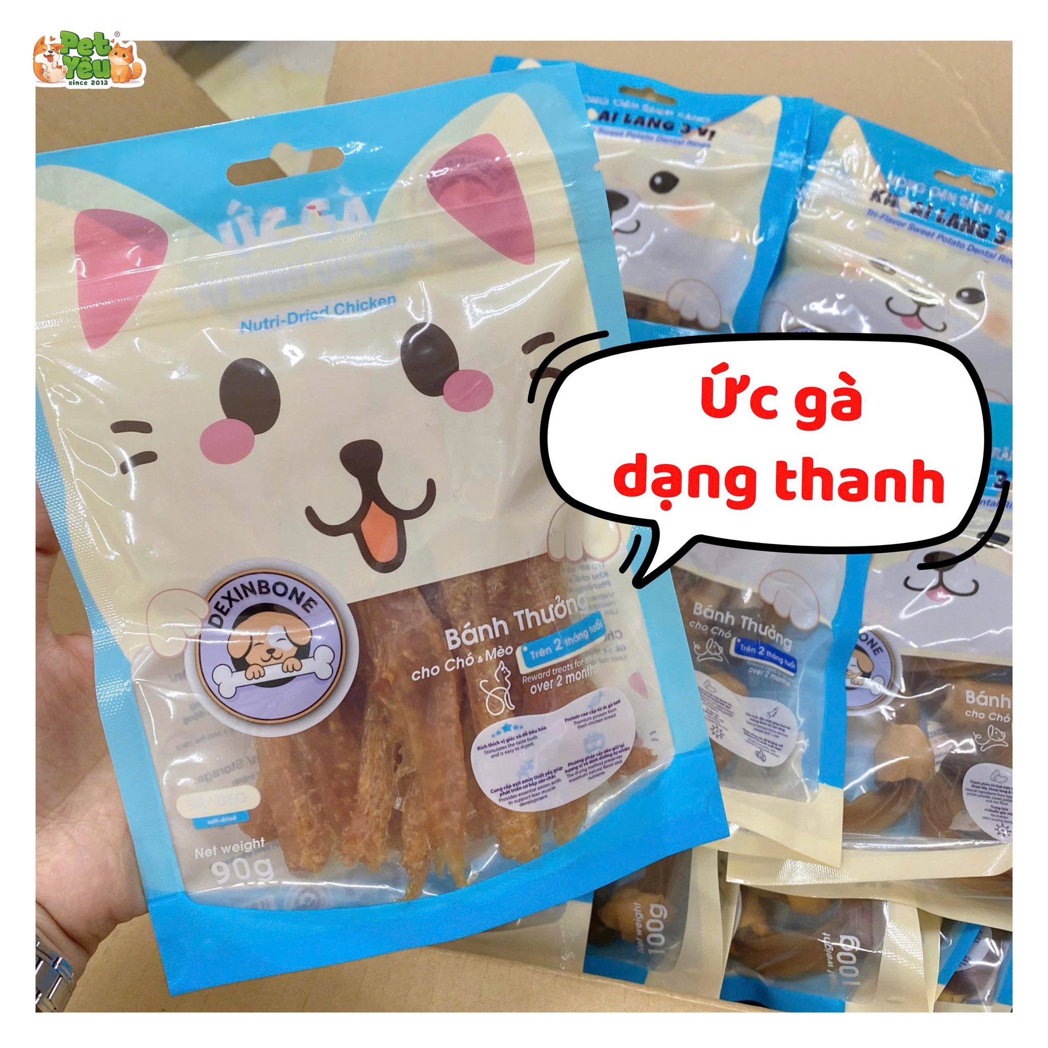 Snack Sạch Răng DEXINBONE cho Chó & Mèo trên 2 tháng tuổi