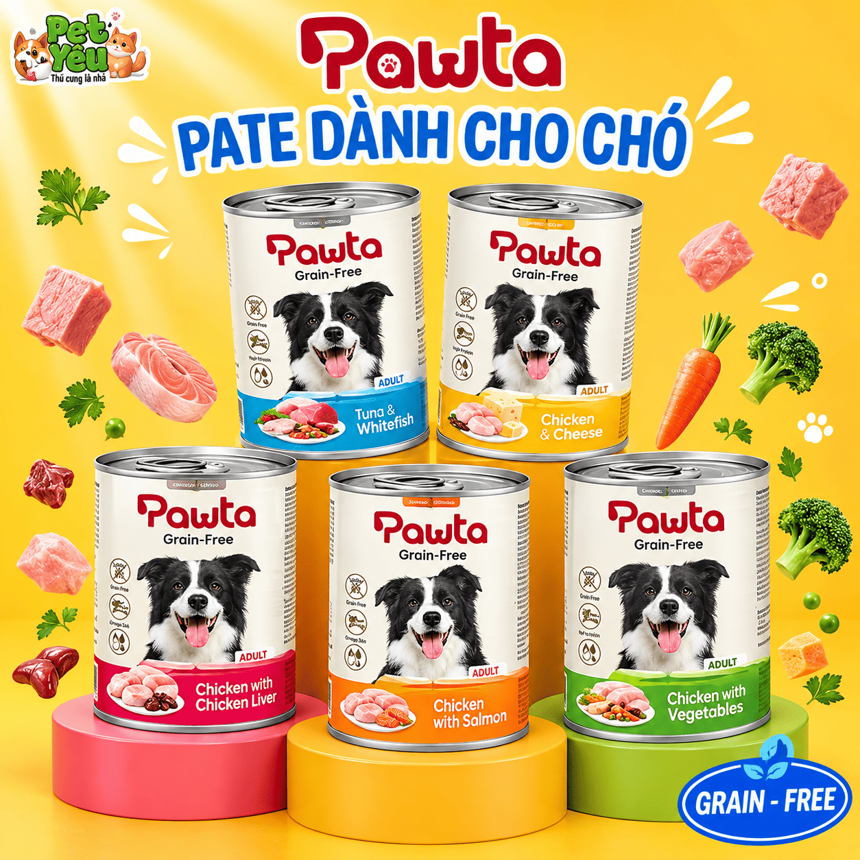 Pate Pawta Cho Chó Lon 400G