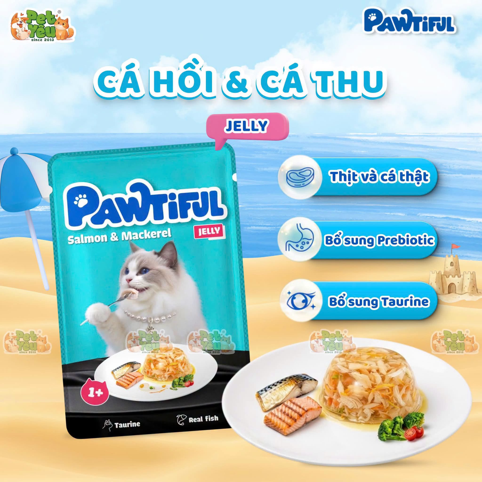 Pate Pawtiful dành cho mèo 70G
