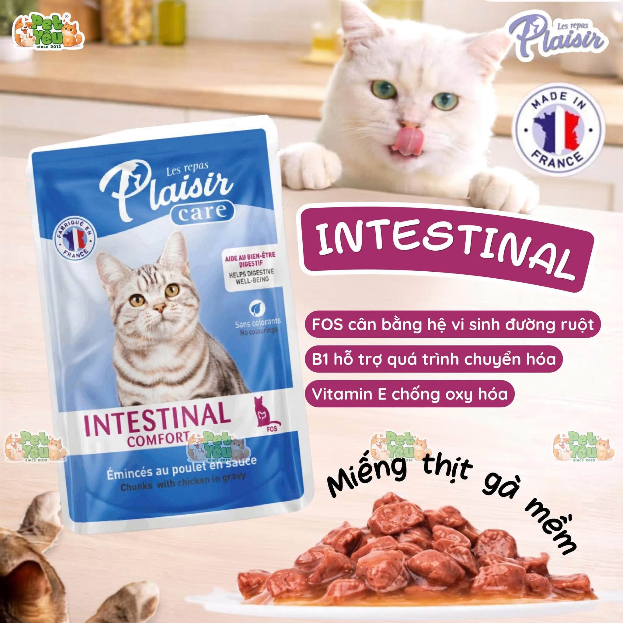 Pate Plaisir Care Dành Cho Mèo 85G – 3 Chức Năng Chăm Sóc Sức Khỏe