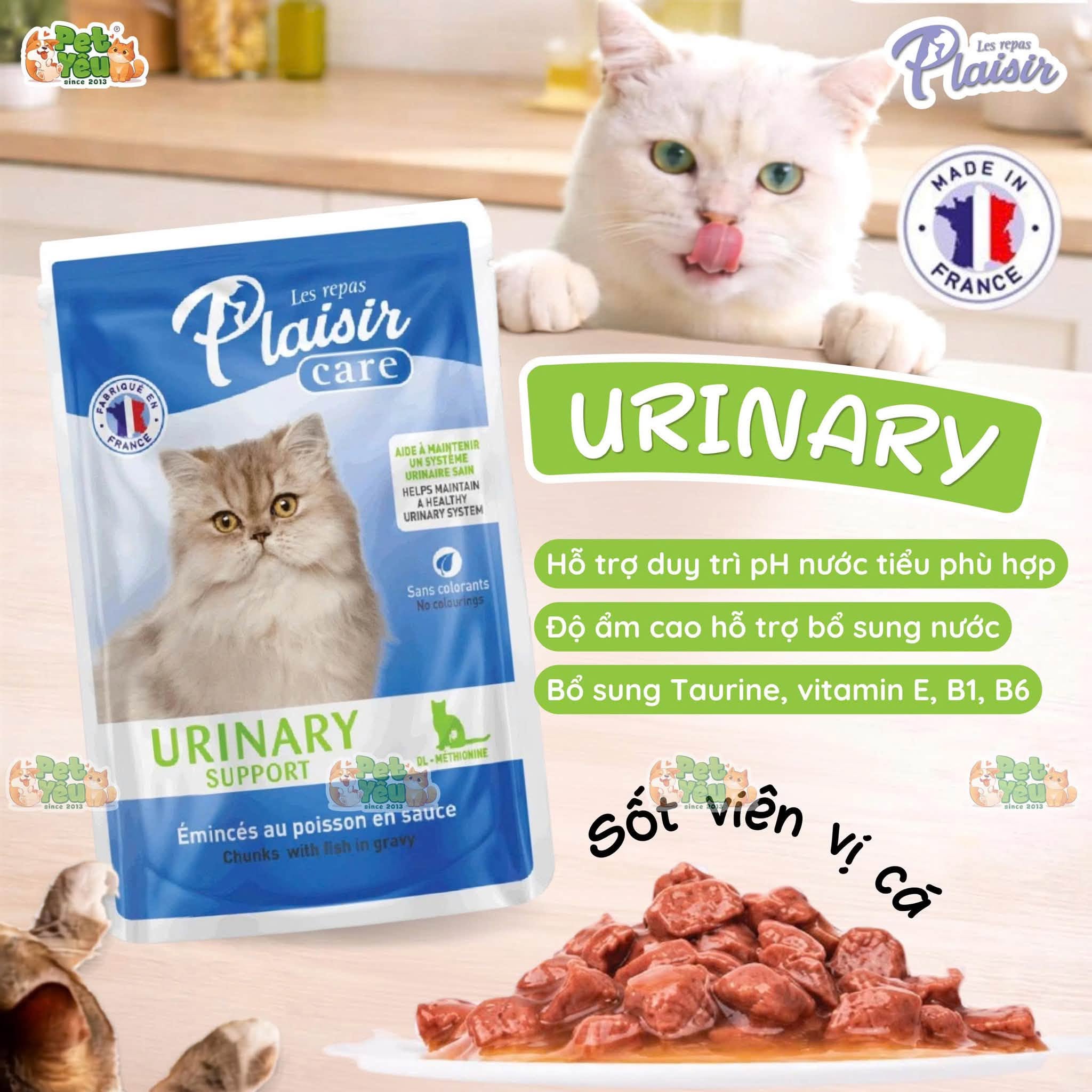 Pate Plaisir Care Dành Cho Mèo 85G – 3 Chức Năng Chăm Sóc Sức Khỏe