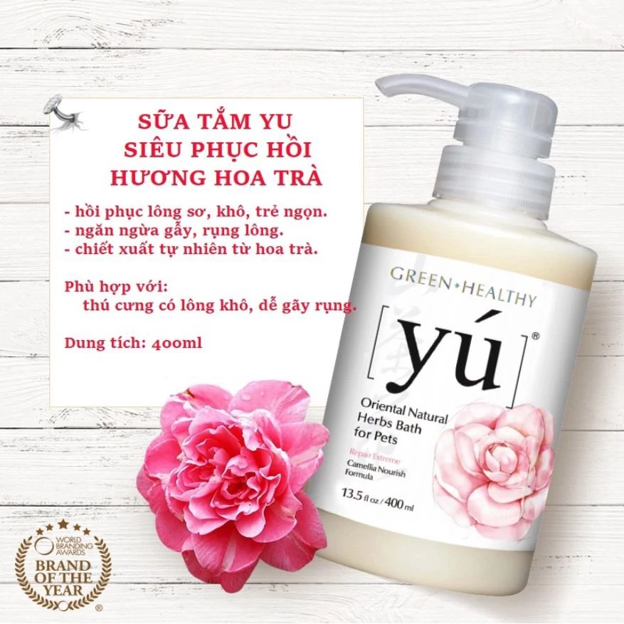 Sữa tắm Yú Spa cho chó mèo siêu thơm nhập khẩu từ Đài Loan