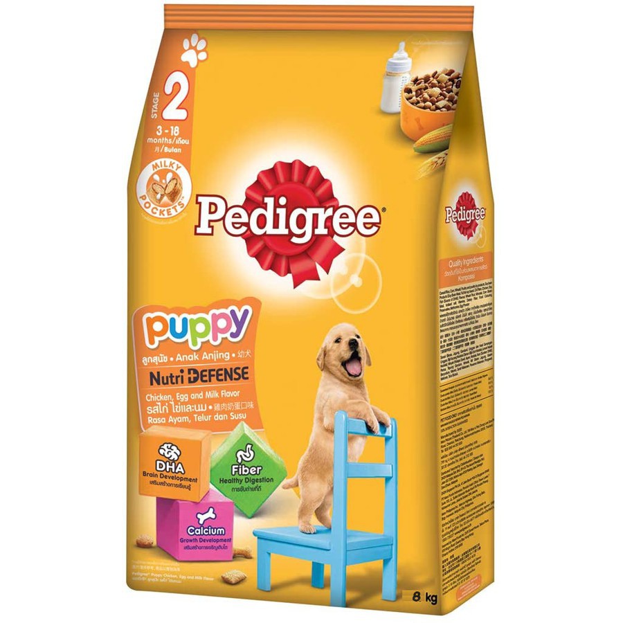 Thức ăn hạt Pedigree dành cho chó con - Túi 400Gr - 2,7Kg - 8Kg