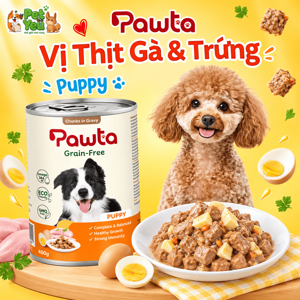 Pate Pawta Cho Chó Lon 400G