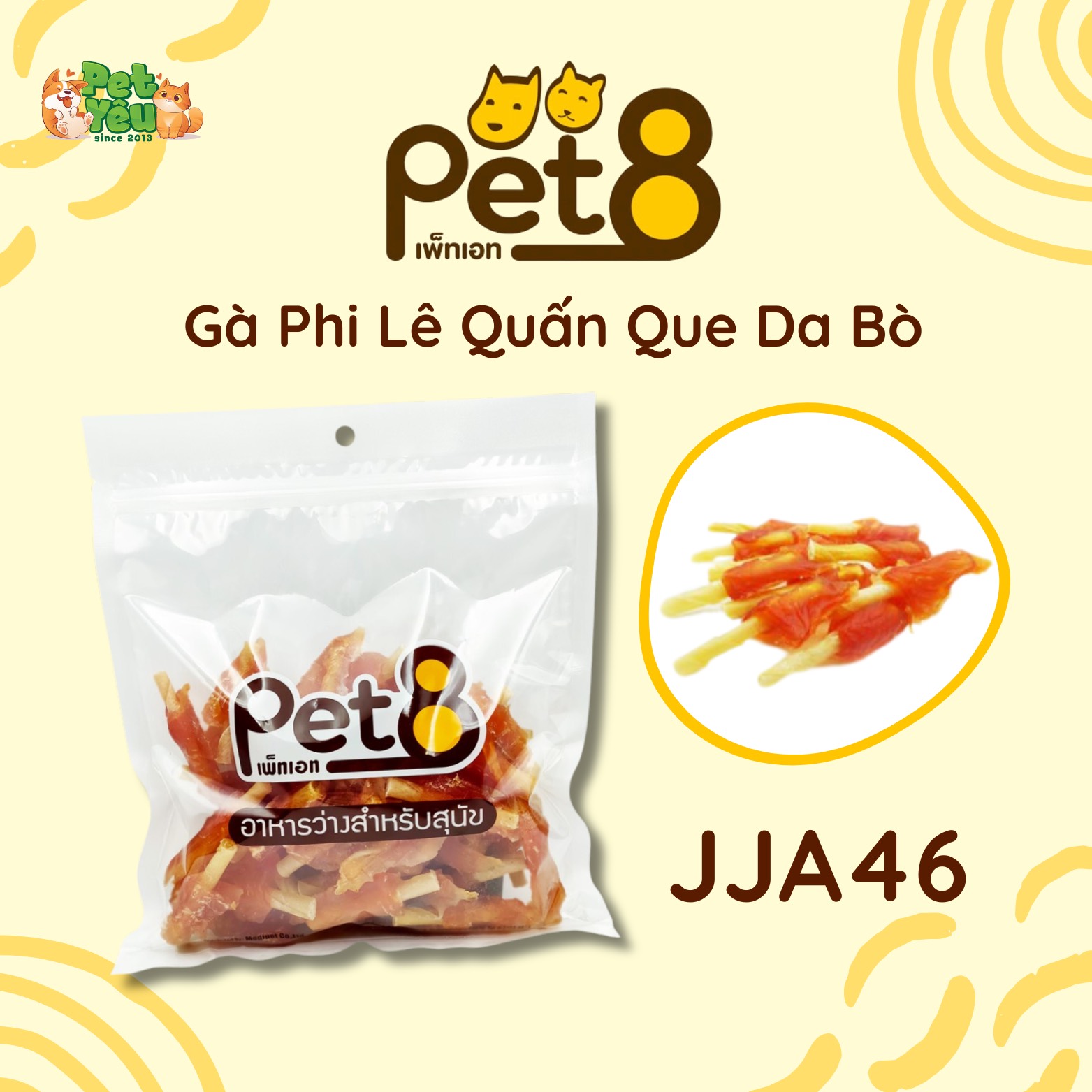 Snack Pet8 dành cho chó-400G