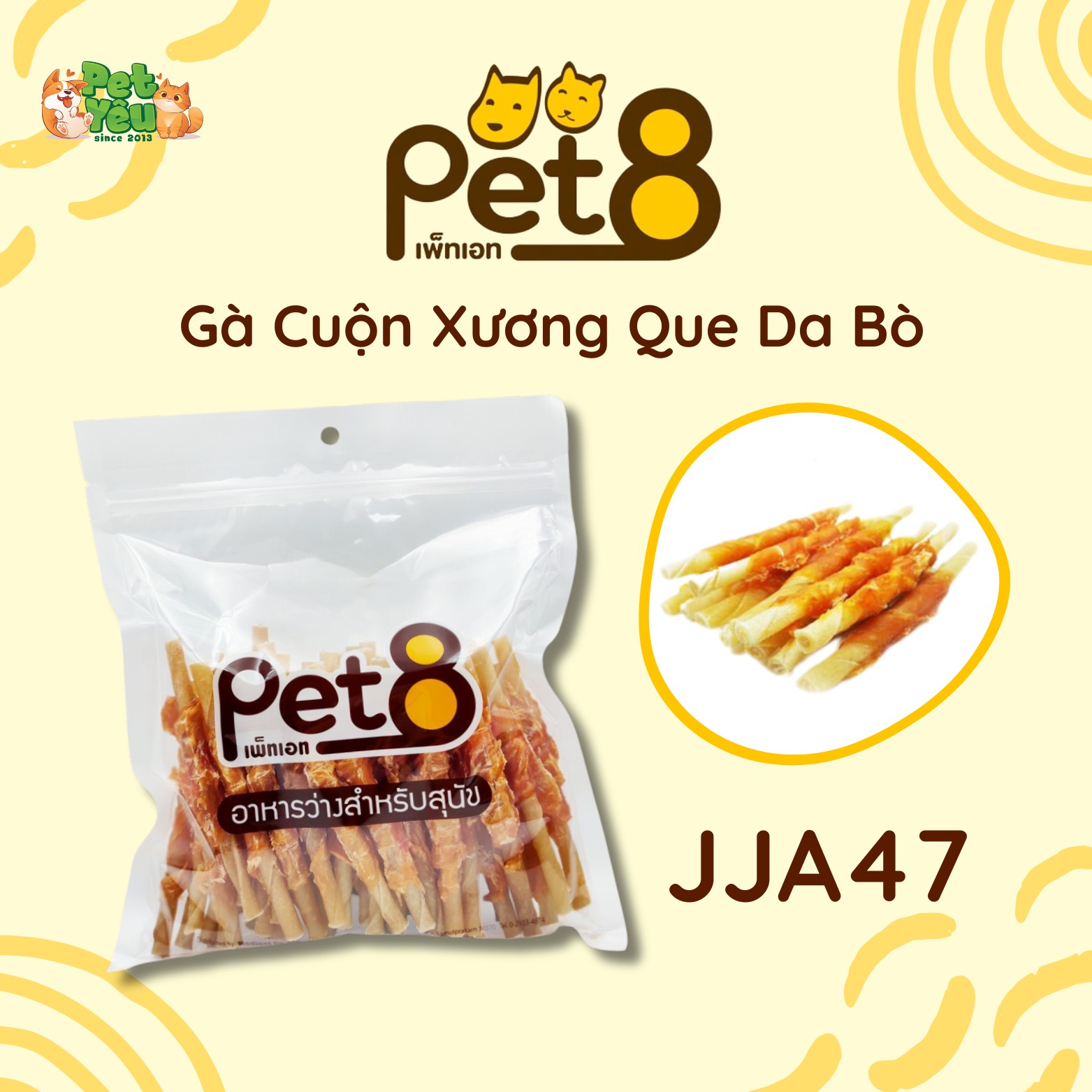 Snack Pet8 dành cho chó-400G