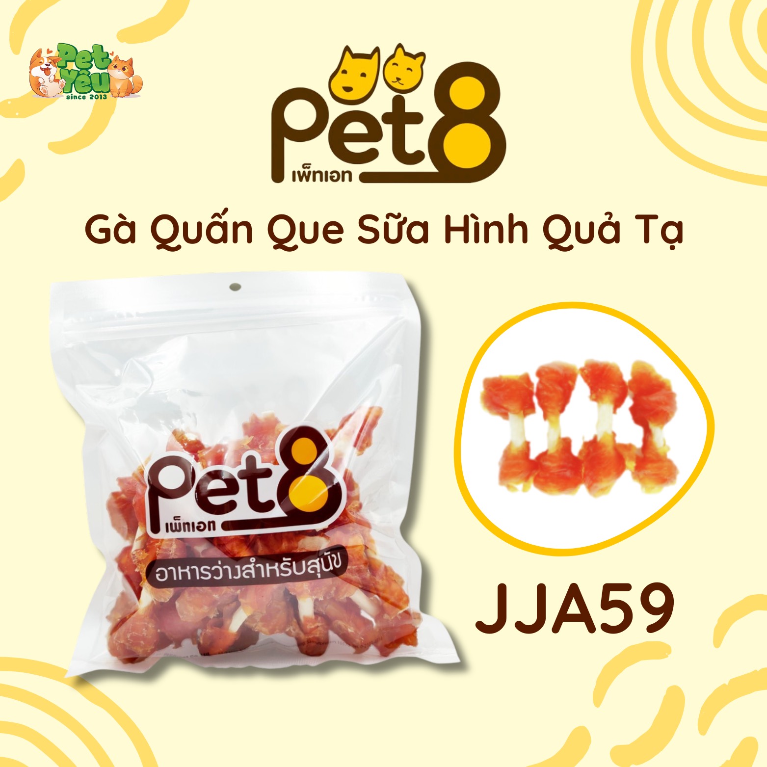 Snack Pet8 dành cho chó-400G