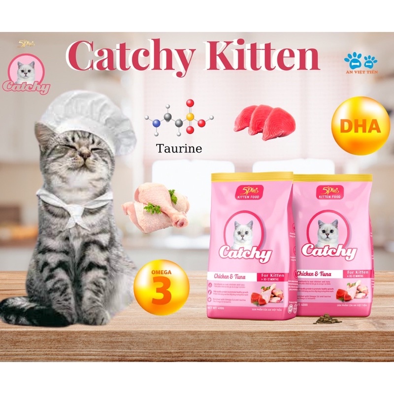 Thức ăn hạt Catchy dành cho mèo