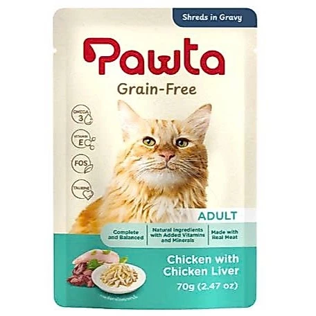 Pate Pawta Không Ngũ Cốc Cho Mèo 70G – 5 Hương Vị Cho Mèo Con & Mèo Lớn