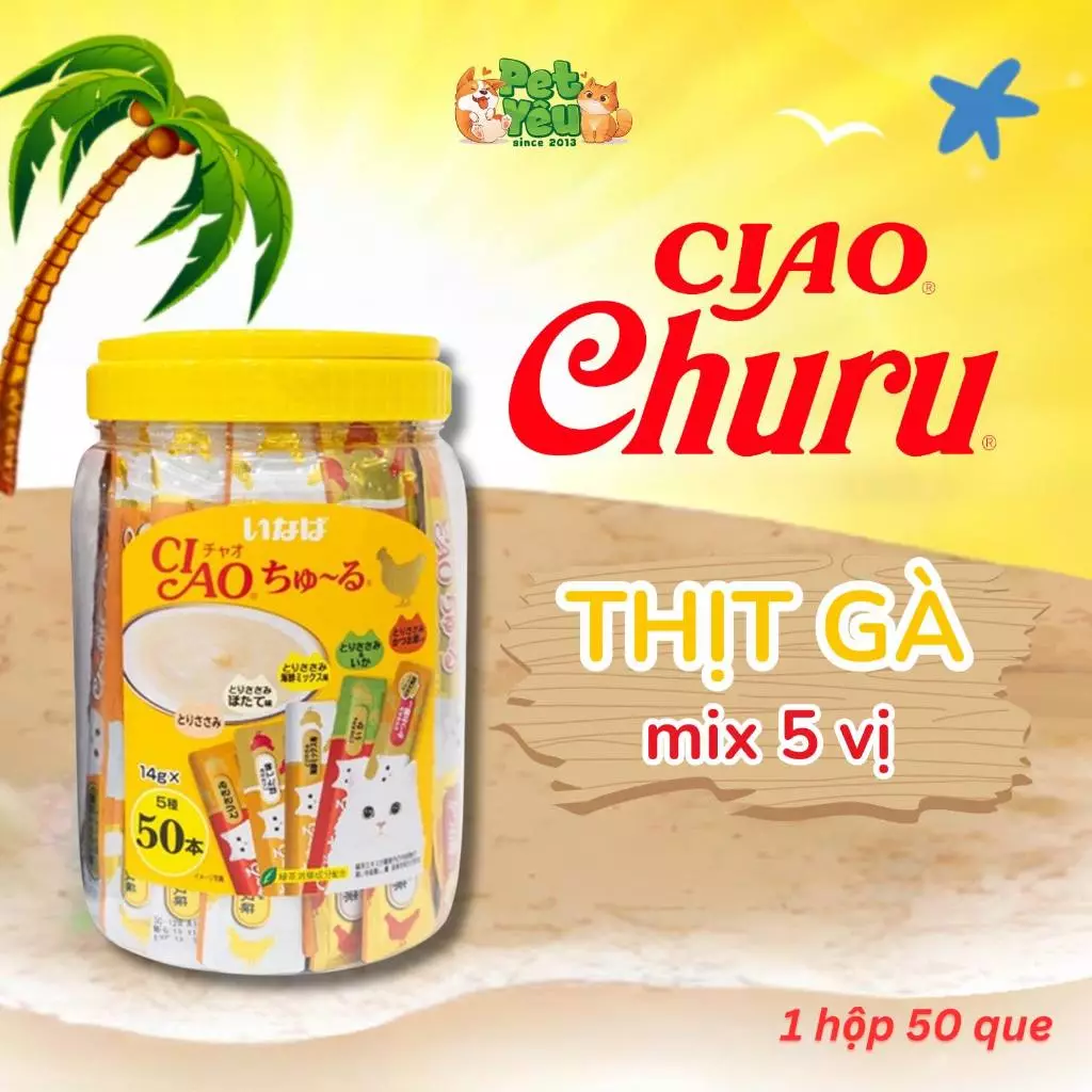 Súp Thưởng Ciao Churu cho mèo-Hộp lớn
