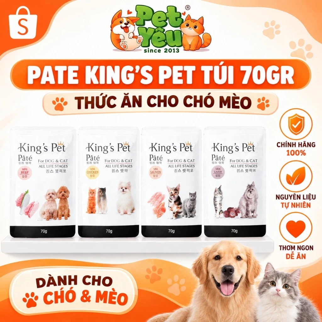 Pate King's Pet Túi 70G Cho Chó Mèo