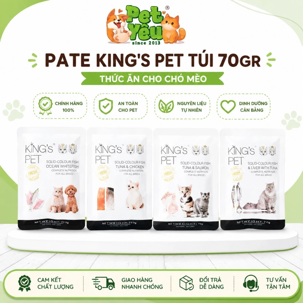 Pate King's Pet Túi 70G Cho Chó Mèo