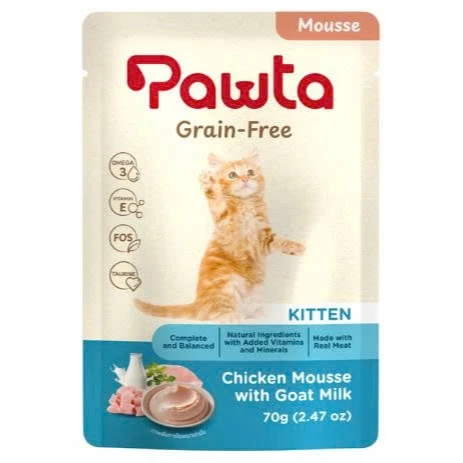 Pate Pawta Không Ngũ Cốc Cho Mèo 70G – 5 Hương Vị Cho Mèo Con & Mèo Lớn
