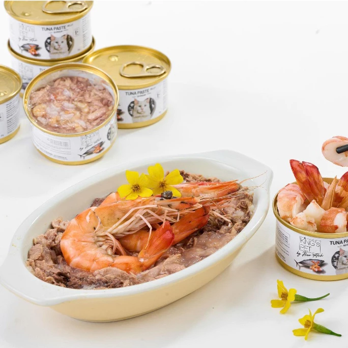 Pate Cho Mèo King's Pet Lon 85G - 8 Vị