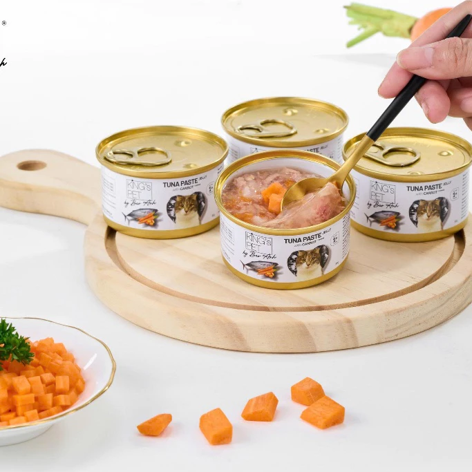 Pate Cho Mèo King's Pet Lon 85G - 8 Vị