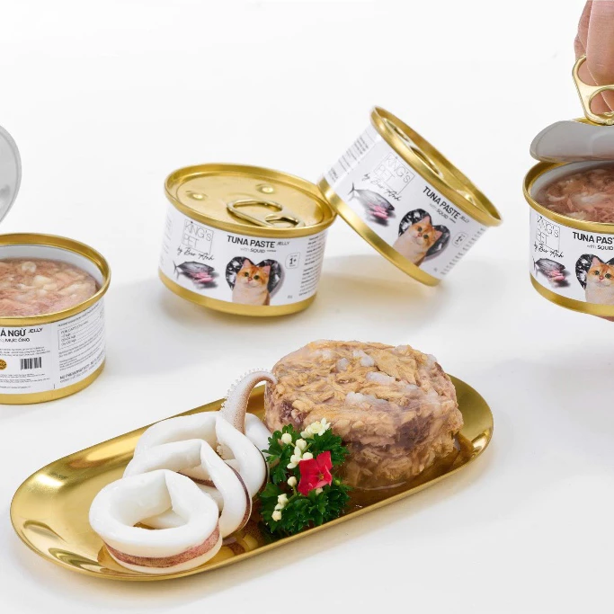 Pate Cho Mèo King's Pet Lon 85G - 8 Vị