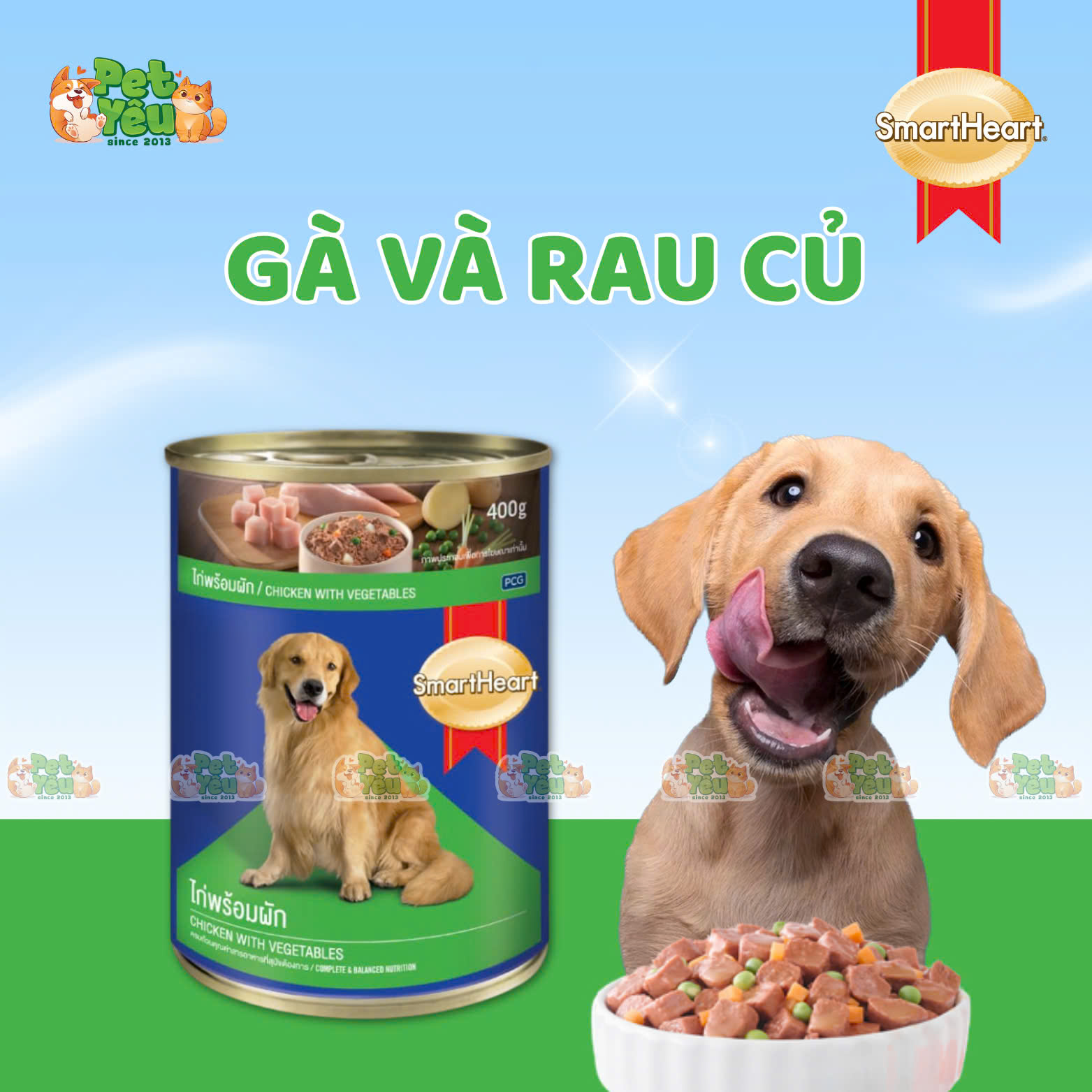 Pate cho chó SMARTHEART - Lon 400G