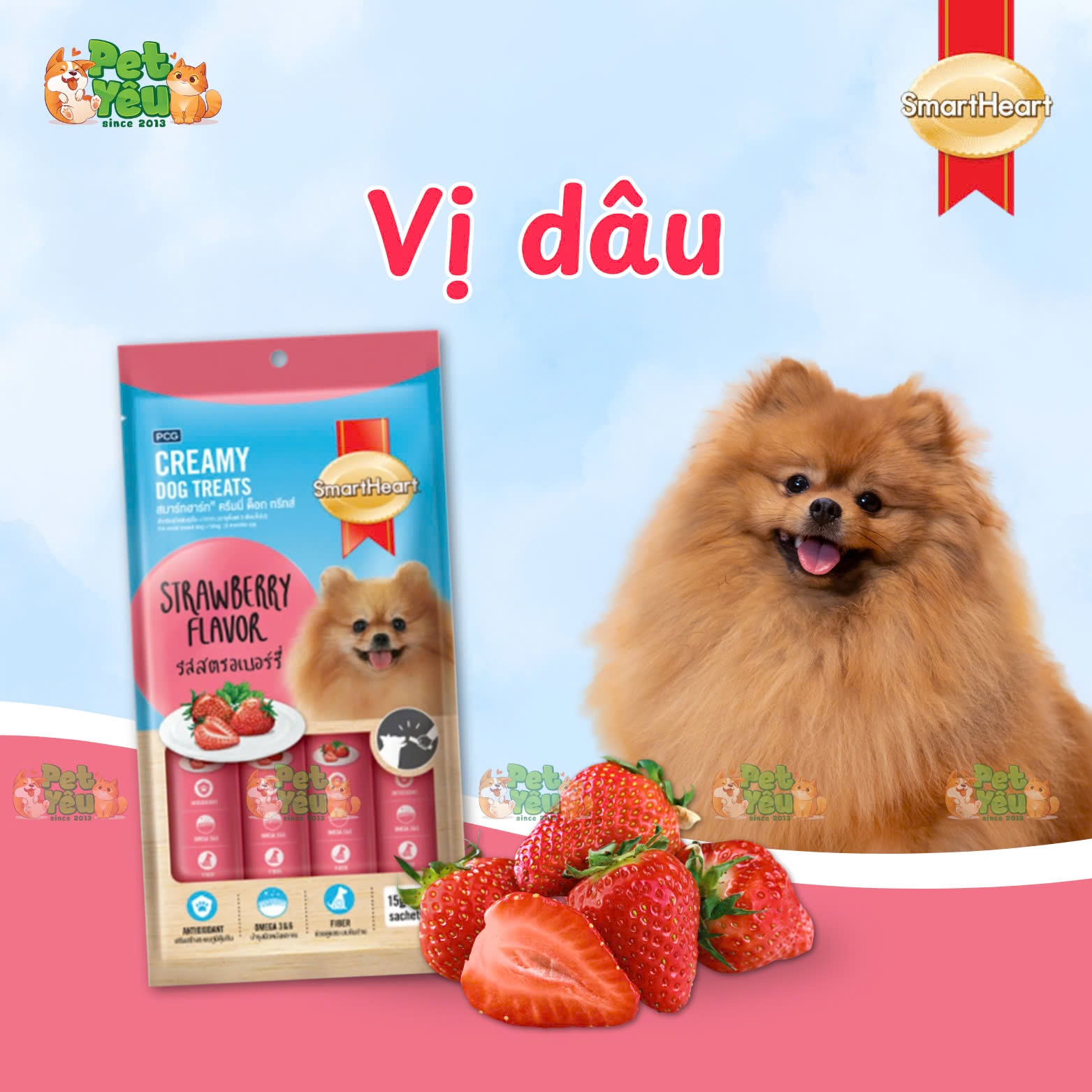 Súp Thưởng SmartHeart cho cún cưng - 60G