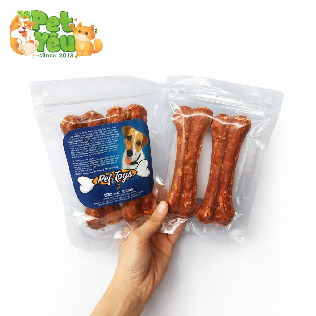 Xương Gặm Da Bò Tài Hưng Thịnh Cho Cún Cưng