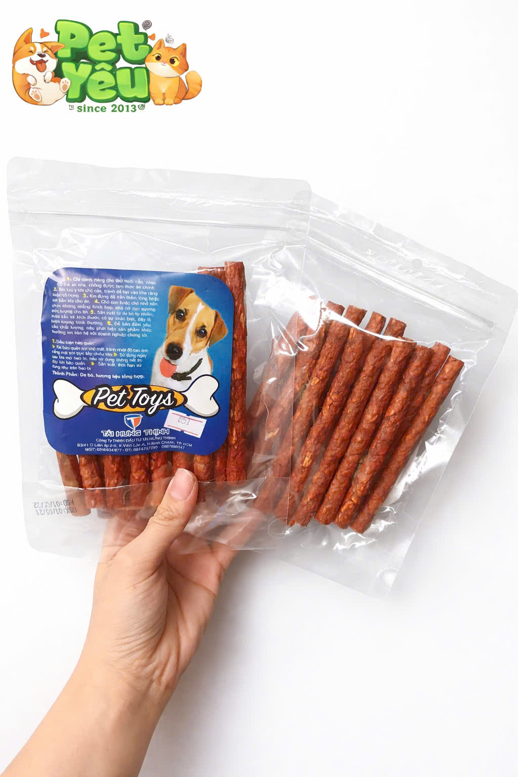 Xương Gặm Da Bò Tài Hưng Thịnh Cho Cún Cưng