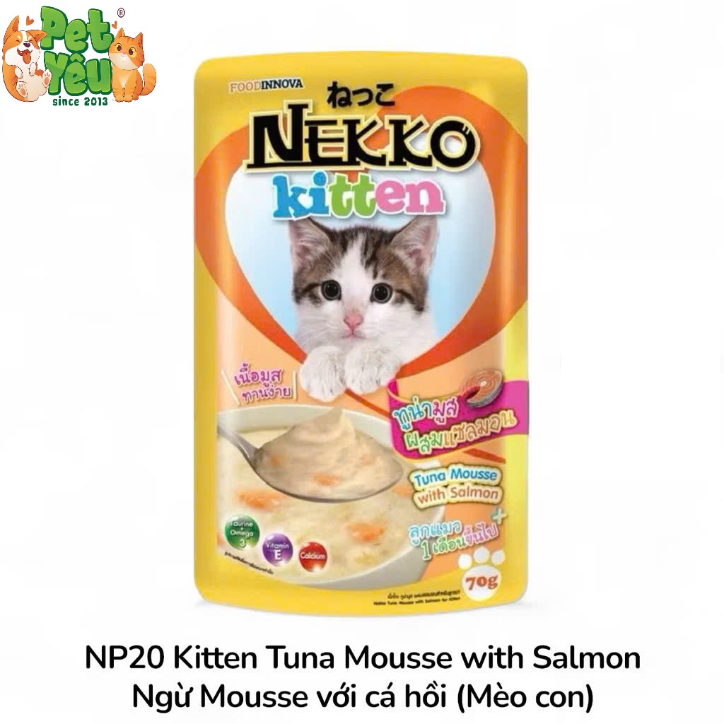 Pate NEKKO KITTEN Cho Mèo Con (1-12 Tháng Tuổi)