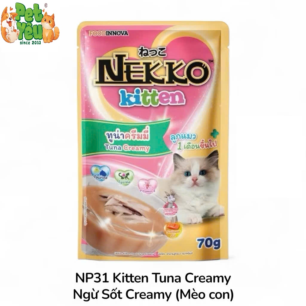 Pate NEKKO KITTEN Cho Mèo Con (1-12 Tháng Tuổi)