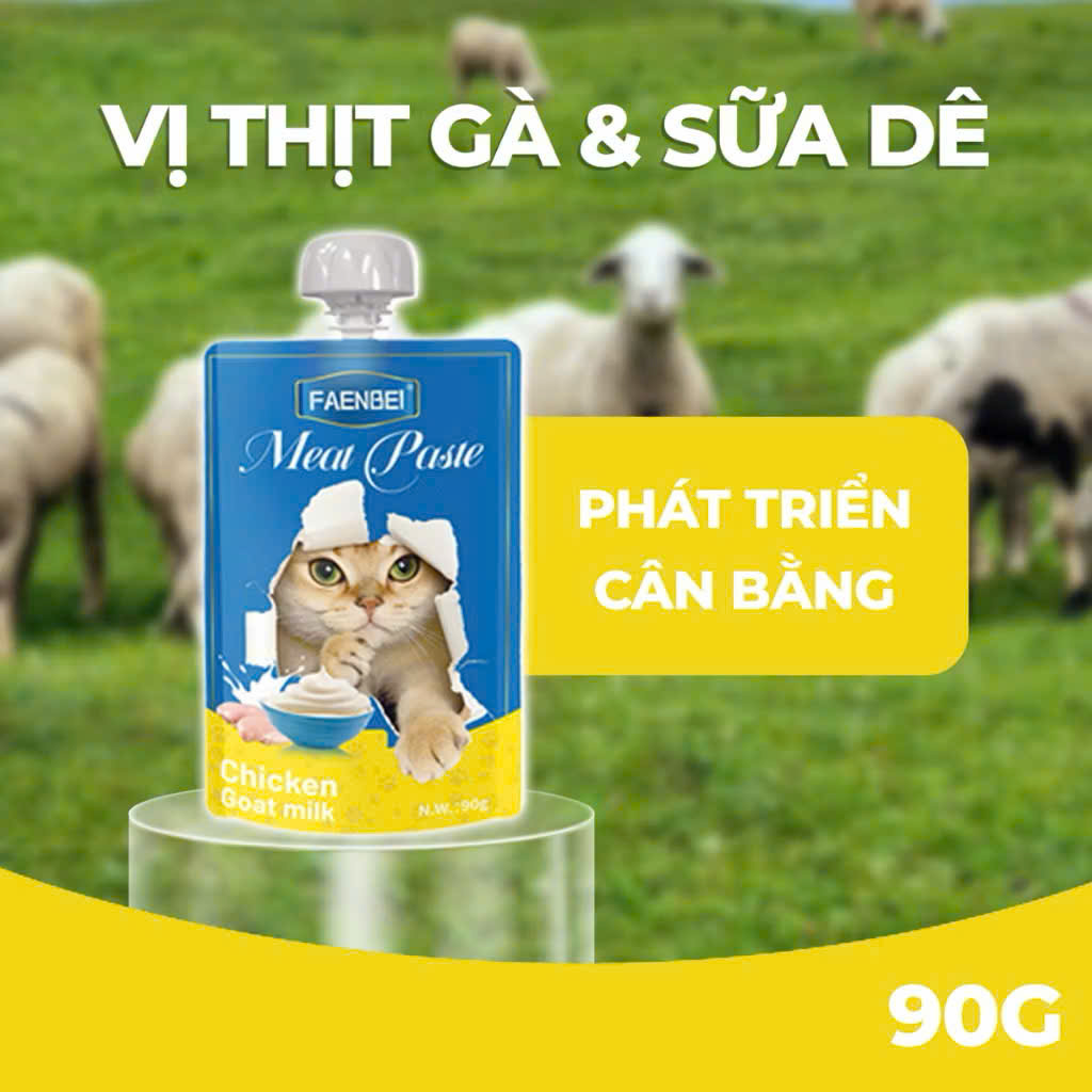 Pate nắp vặn cho mèo FAENBEI 90G