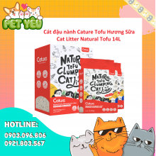 Cát đậu nành Cature Tofu Hương Sữa - Cat Litter Natural Tofu 14L