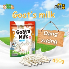 Xương sữa dê Pet8 dành cho chó và mèo 450g (DẠNG XƯƠNG)