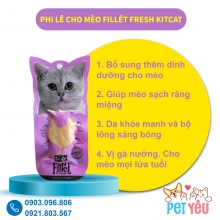 Snack Kit Cat Fitllet cho mèo vị GÀ NƯỚNG 30gr