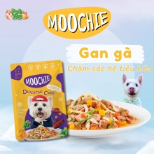 Pate MOOCHIE dành cho chó - Chăm sóc hệ tiêu hóa - Vị Gan Gà túi 85G