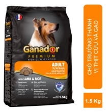 GANADOR ADULT vị cừu - Thức ăn chó lớn gói 1.5kg